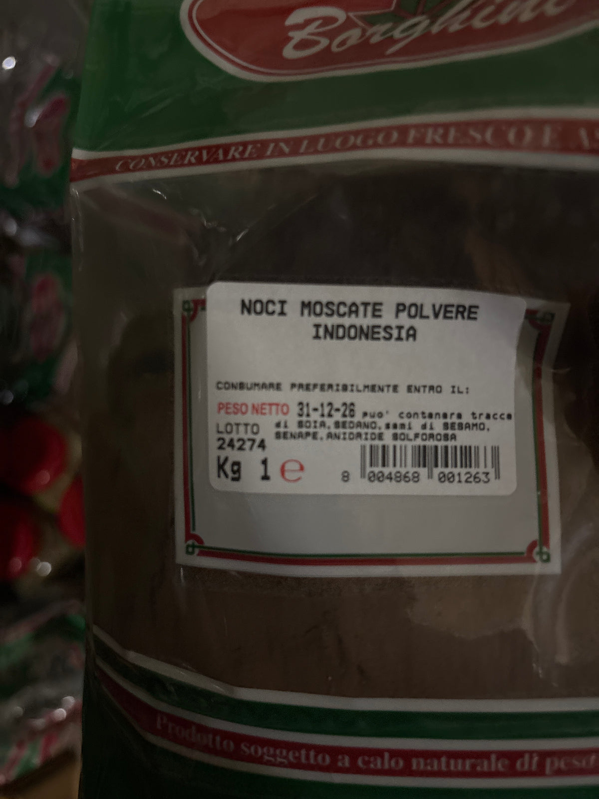 Nutmeg Borghini Noci Moscate 1 KG (Nutmeg)