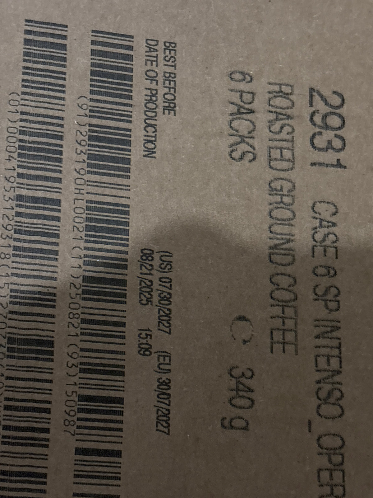 Lavazza Opera Intenso Dark Roast 12 oz Ground Coffee