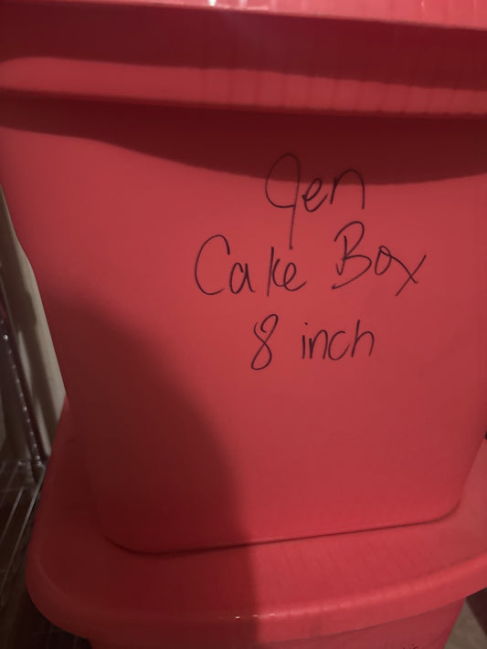 8 inch cake box