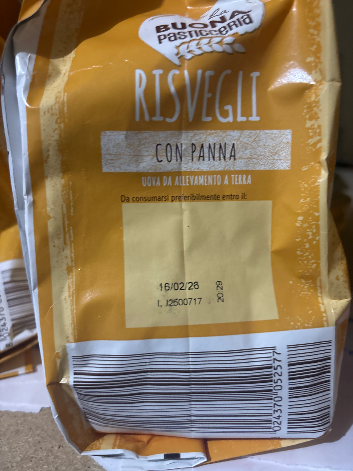 Buona Pasticceria Risvelgi Biscuits panna