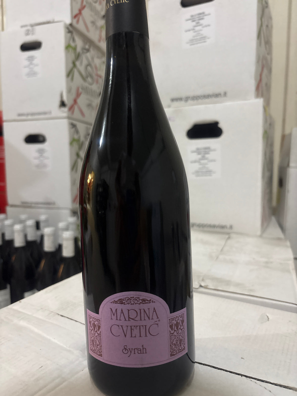 Marina cvetic Syrah red wine