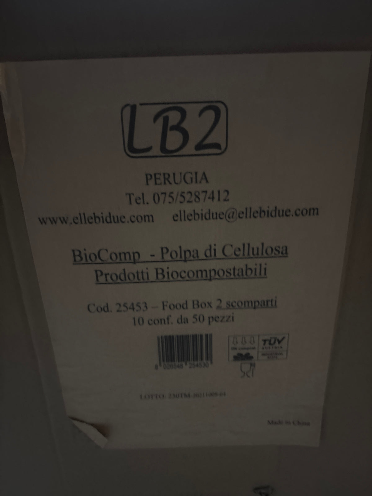 2 compartment to go box paper  (50 per)