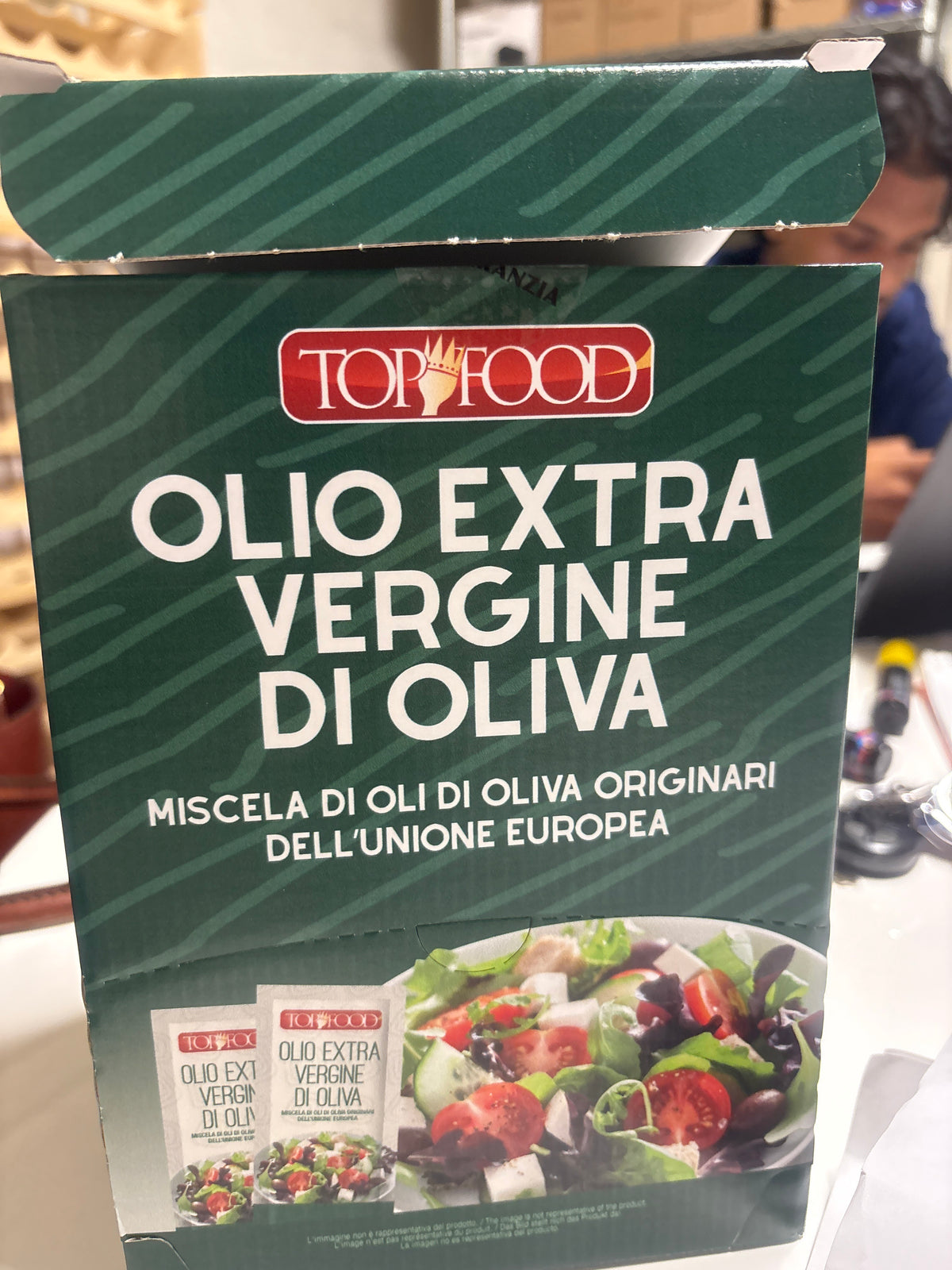 Mini virgin olive oil sachet 100x 10 ml (100 in case)