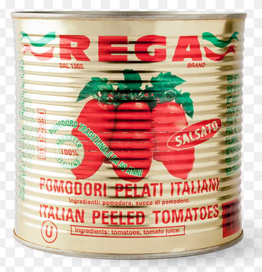 tomato REGA Tomato (whole peeled) Tin 2,500 GR