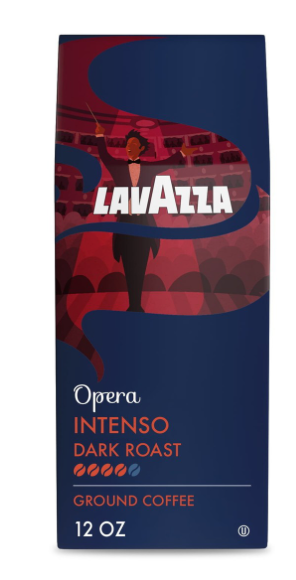 Lavazza Opera Intenso Dark Roast 12 oz Ground Coffee