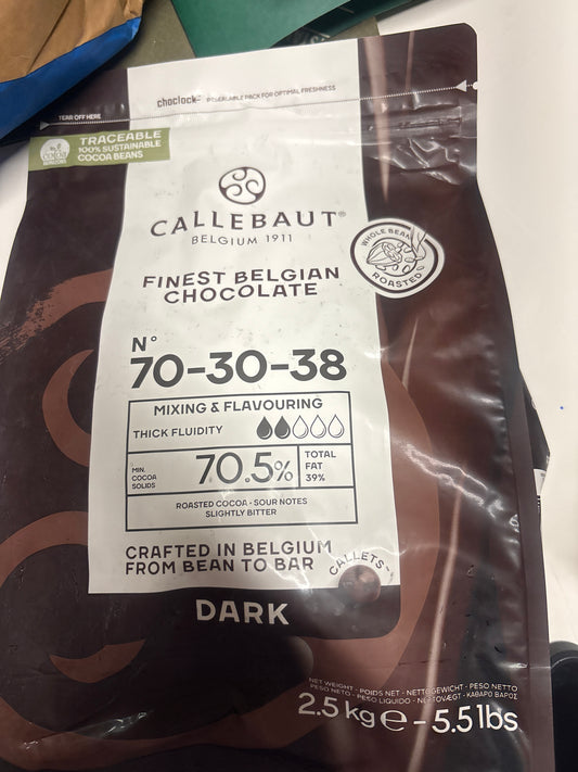 Chocolate chips callebaut 70% 2.5kg
